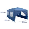 Telts dārza paviljons ar sienām ūdensnecaurlaidīgi 3 x 6 m