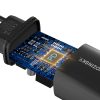 20W USB-A USB-C 100-240V lādētājs melns