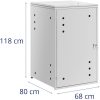 Atkritumu groza pārsega vāks ar 240 L ventilāciju