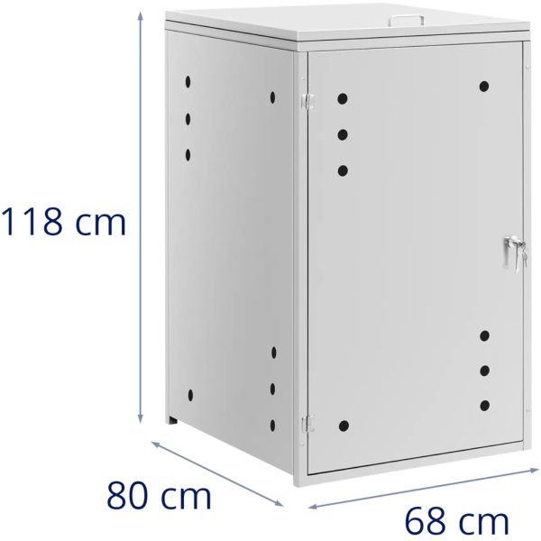 Atkritumu groza pārsega vāks ar 240 L ventilāciju