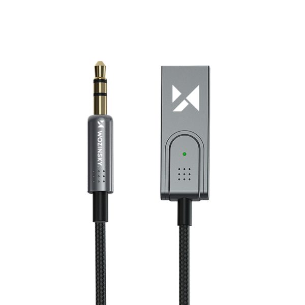 Audio adapteris ar Bluetooth 5.3 uztvērēju un Aux minijack 3,5 mm un USB savienotāju