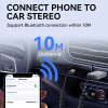 Audio adapteris ar Bluetooth 5.3 uztvērēju un Aux minijack 3,5 mm un USB savienotāju