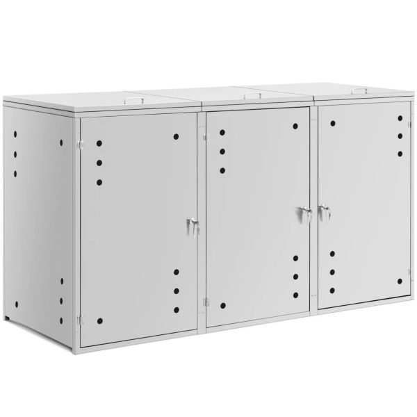 Vāka pārsega atkritumu tvertne ar ventilāciju 3 x 240 l
