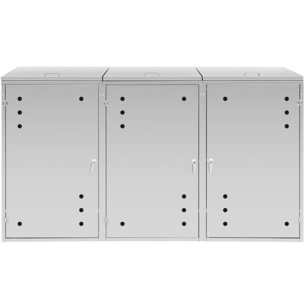 Vāka pārsega atkritumu tvertne ar ventilāciju 3 x 240 l