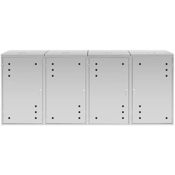 Vāka pārsega atkritumu tvertne ar ventilāciju 4 x 240 l