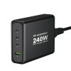 240W USB-A 3X USB-C GAN lādētājs.