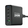 240W USB-A 3X USB-C GAN lādētājs.