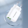 Tīkla lādētājs 100-240V 30W 2,4A 2x USB-A White