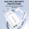 Tīkla lādētājs 100-240V 30W 2,4A 2x USB-A White