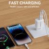 Tīkla lādētājs 100-240V 30W 2,4A 2x USB-A White