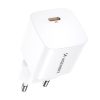 Tīkla lādētājs 100-240V PD USB-C 20W balts