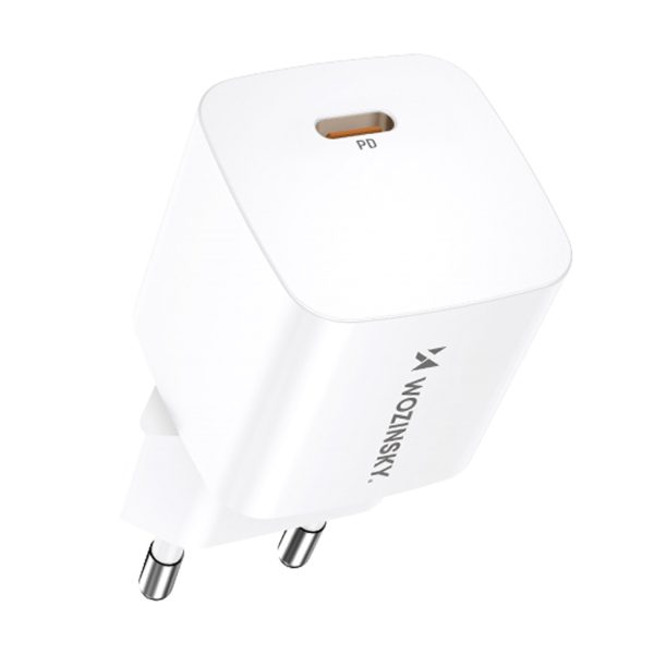 Tīkla lādētājs 100-240V PD USB-C 20W balts