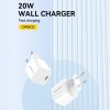 Tīkla lādētājs 100-240V PD USB-C 20W balts