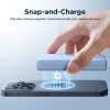 Magnētiskā PowerBank 1000mah 20W ar pamatni + zibens kabelis - USB -C Blue