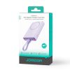 Magnētiskā PowerBank 1000mah 20W ar statīvu + zibens kabelis - USB -C purpursarkanā krāsā