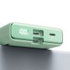Magnētiskā PowerBank 1000mah 20W ar statīvu + zibens kabelis - USB -C zaļš