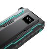 Āra 1000mAh bezceļa PowerBank ar iebūvētu USB-C un zibens melniem kabeļiem