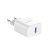 USB-A 18W tīkla lādētājs ar USB-A Cable-Microusb White