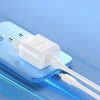 USB-A 18W tīkla lādētājs ar USB-A Cable-Microusb White