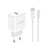 USB-A 18W tīkla lādētājs ar iPhone USB-A-Lighting White