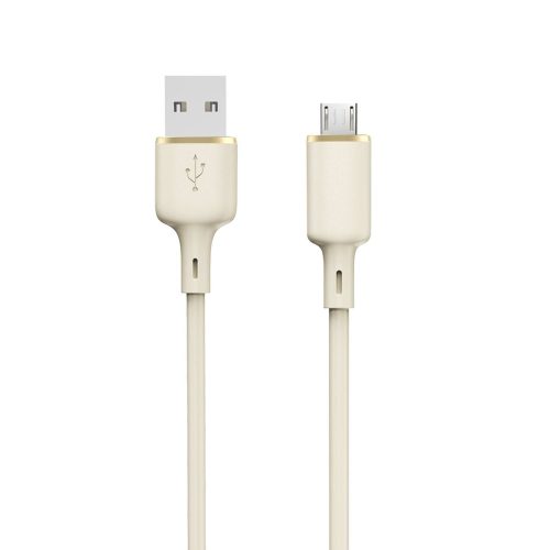 Kabeļa pastiprināta kabeļa sr usb -a - microusb 5a 1m bēša