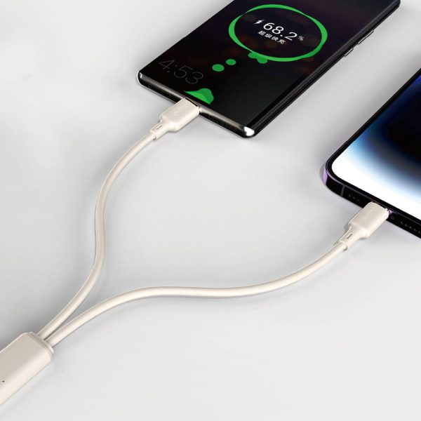 Kabeļa pastiprināts kabelis Sr USB-C-USB-C 100W 2M smilškrāsas