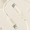 SR pastiprināts kabelis iPhone USB -C - zibens 30w 1m bēša