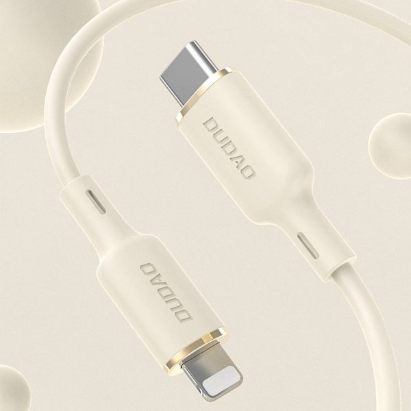 SR pastiprināts kabelis iPhone USB -C - zibens 30w 1m bēša