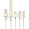 3in1 kabeļa pastiprināts Sr USB-A-USB-C / zibens / microUSB 66W 1