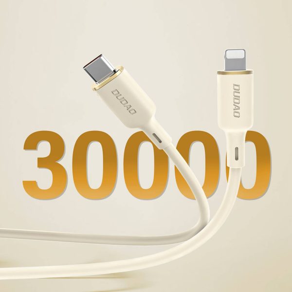 3in1 kabeļa pastiprināts Sr USB-A-USB-C / zibens / microUSB 66W 1,2m bēša