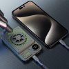Stilīgs PowerBank 1000MAH 22.5W USB-A / USB-C ar pelēku displeju