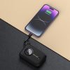 PowerBank 1000mah ar USB-C / Lightning Black kabeļiem