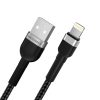 Kabelis Kabelis iPhone USB -A pinai - zibens 2,4A 2m melns