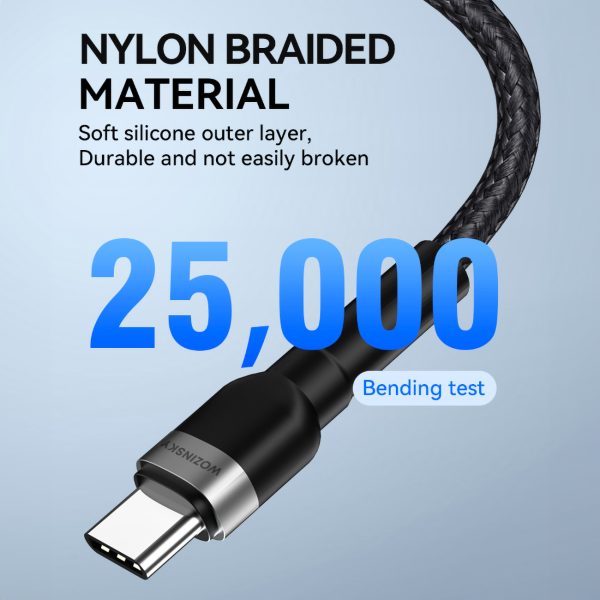 Kabelis kabelis iPhone USB -C - zibens pd 30w 1m melns
