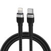 Kabelis Kabelis iPhone USB -C - zibens PD 30W 2M Black