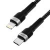 Kabelis Kabelis iPhone USB -C - zibens PD 30W 2M Black