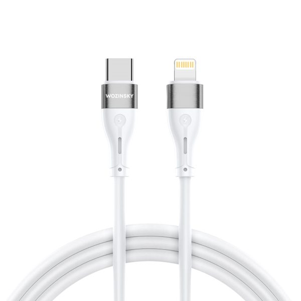 Kabelis Kabelis iPhone USB -C - zibens pd 27w 1m balts