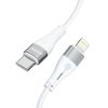 Kabelis Kabelis iPhone USB -C - zibens pd 27w 1m balts