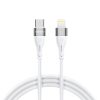 Kabelis kabelis iPhone USB -C - zibens PD 27W 2m balts