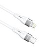 Kabelis kabelis iPhone USB -C - zibens PD 27W 2m balts