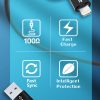 4in1 Universal Cable 2x USB-C 1X USB-A 1x Lightning 60W 1M Black