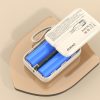 PowerBank 1000mah ar USB-C / iPhone zibens smilškrāsas kabeļiem