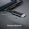 USB -C audio adaptera adapteris - ligzda 3,5 mm 11 cm melns