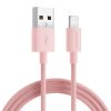 Kabeļa vads iPhone USB -a - zibens 2m pasteļtoņos rozā krāsā