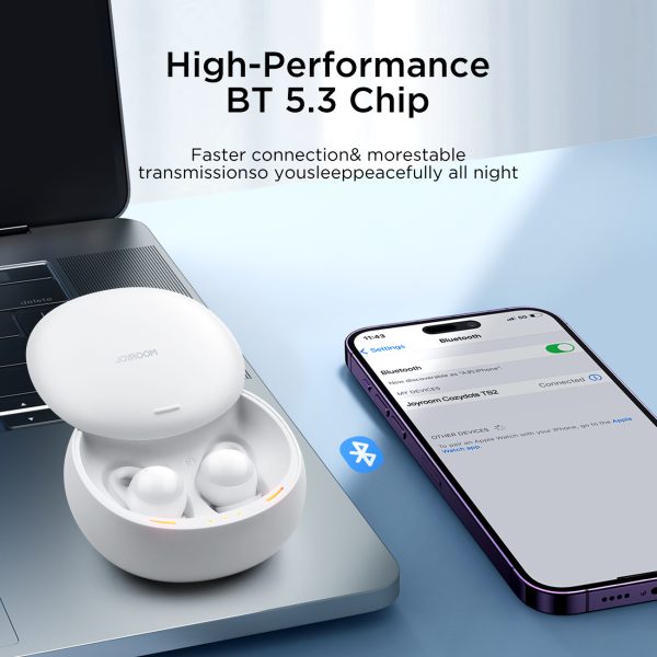 TWS COZYDOTS sērijas bezvadu austiņas ar aktīvu Bluetooth trokšņa samazināšanu 5.3 balts