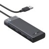 Centra adaptera izplatītājs 4X USB-A 3.0 portos un USB barošanas kabelis