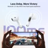 Bezvadu austiņas H5 TWS Bluetooth Hitules: 5,3 USB-C White