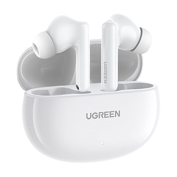Bezvadu austiņas T6 hitune ar ANC + USB-A Cable-USB-C White White