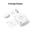 Bezvadu austiņas T6 hitune ar ANC + USB-A Cable-USB-C White White