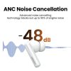 Bezvadu austiņas T6 hitune ar ANC + USB-A Cable-USB-C White White